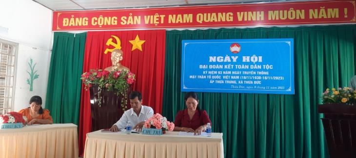 Ngày hội Đại đoàn kết toàn dân tộc ấp Thừa Trung